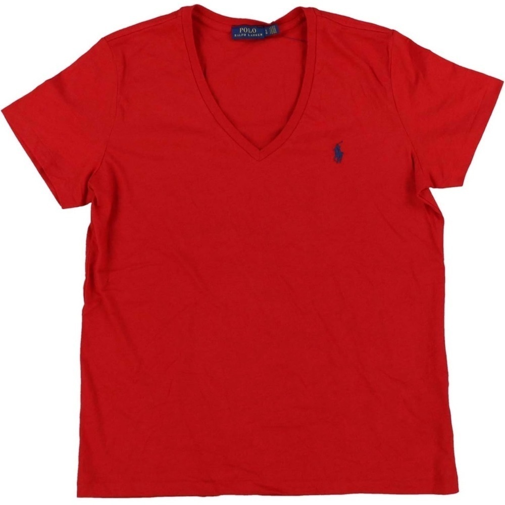 Ralph Lauren Polo V-Neck Soft Jersey Cotton Short Sleeve T-Shirt